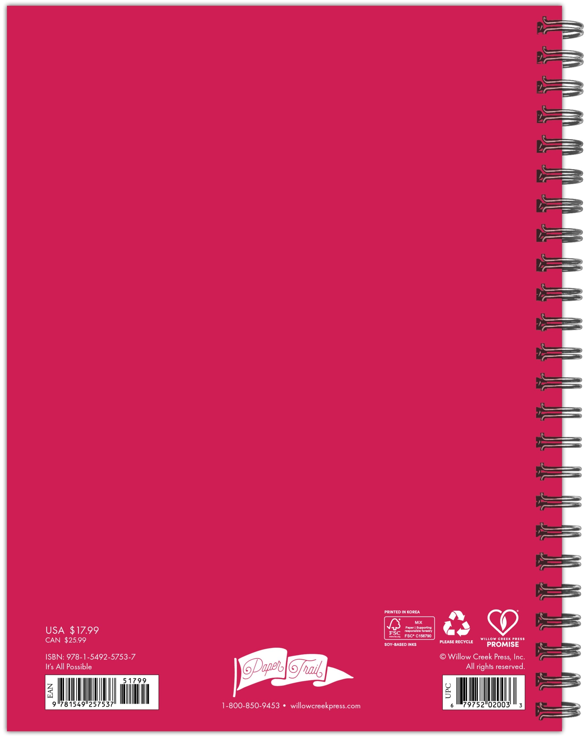 2026 It's All Possible - Monthly & Weekly Diary/Planner