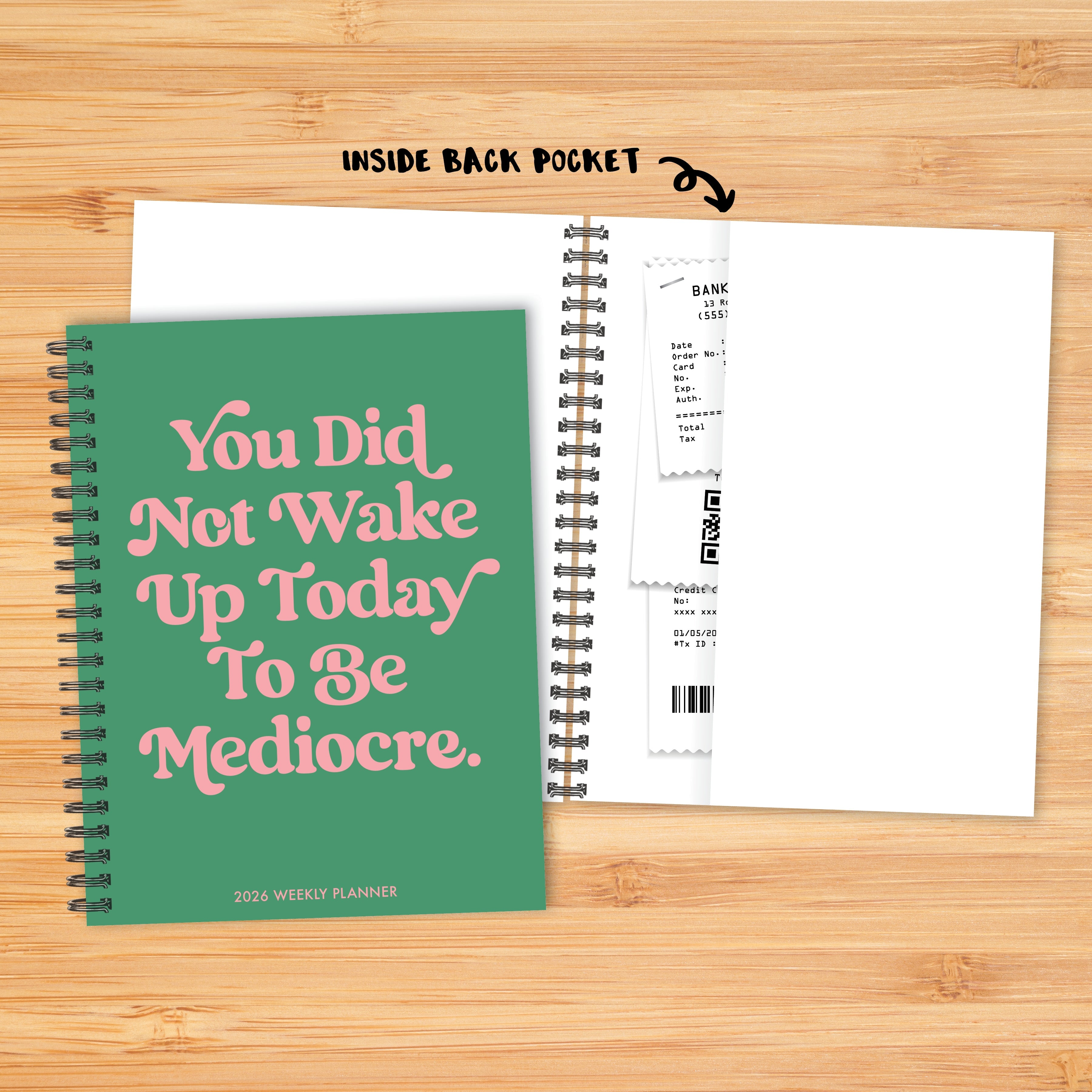 2026 Mediocre - Monthly & Weekly Diary/Planner