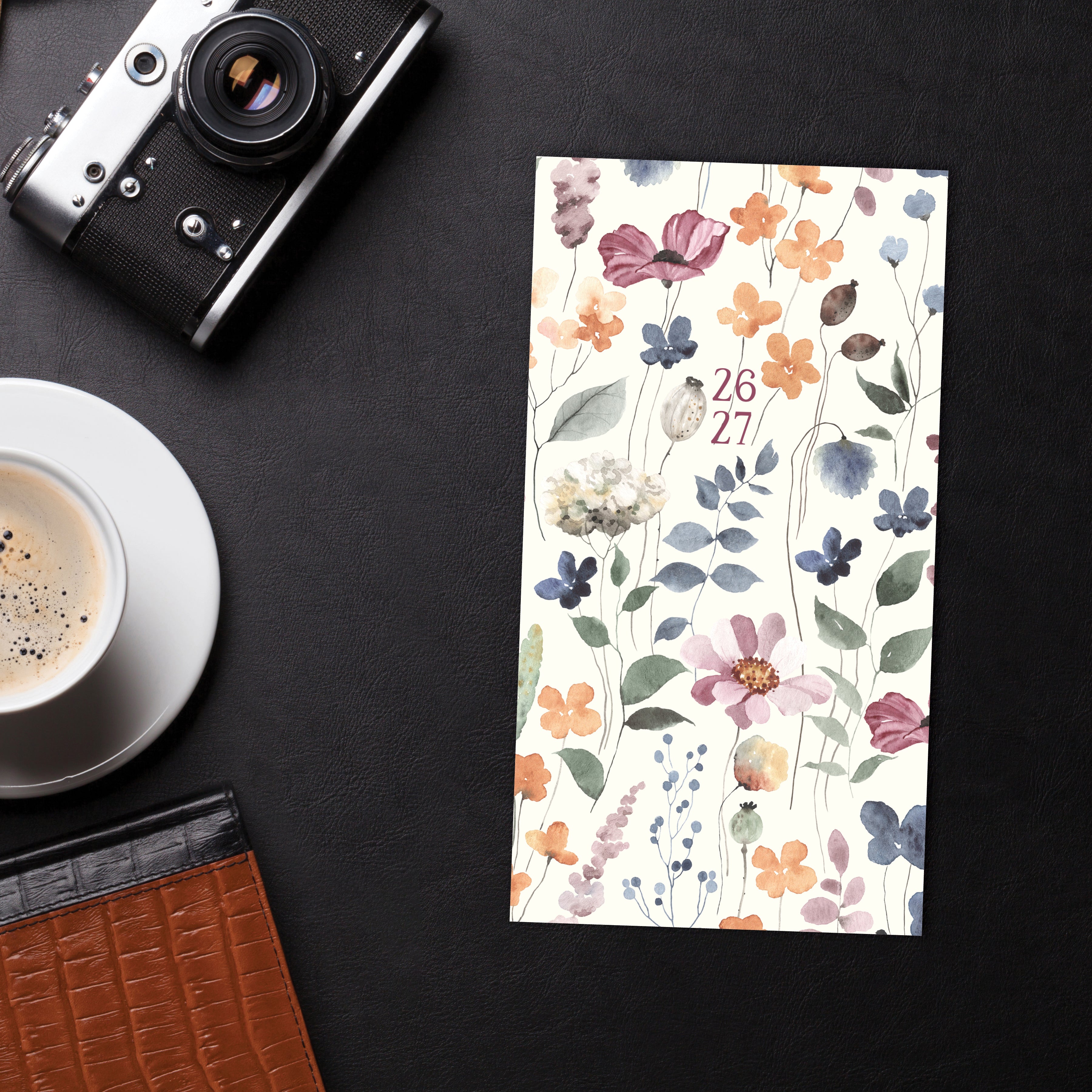 2026-2027 Feminine Floral - Monthly Pocket Diary/Planner