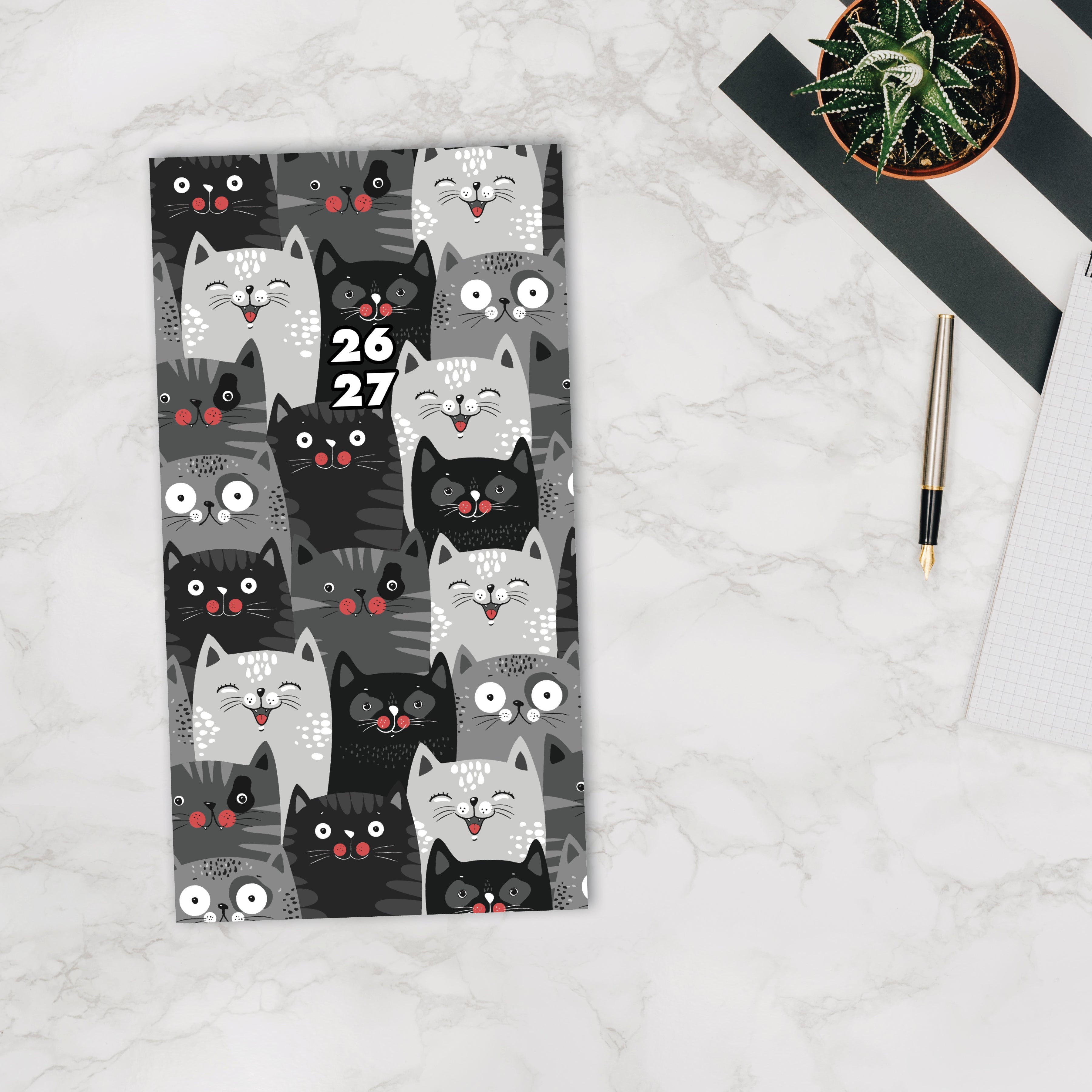 2026-2027 Purrfect - Monthly Pocket Diary/Planner