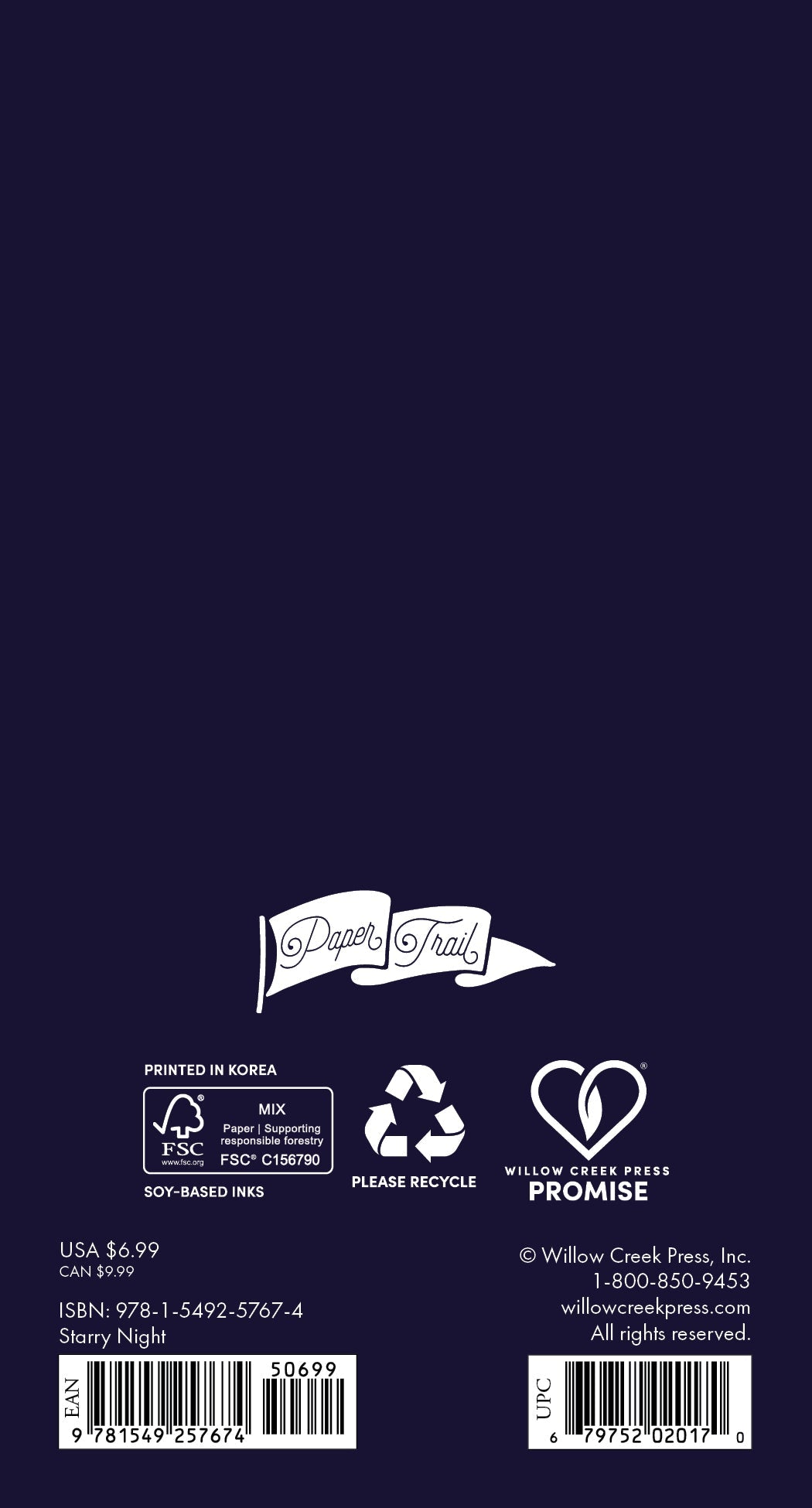 2026-2027 Starry Night - Monthly Pocket Diary/Planner