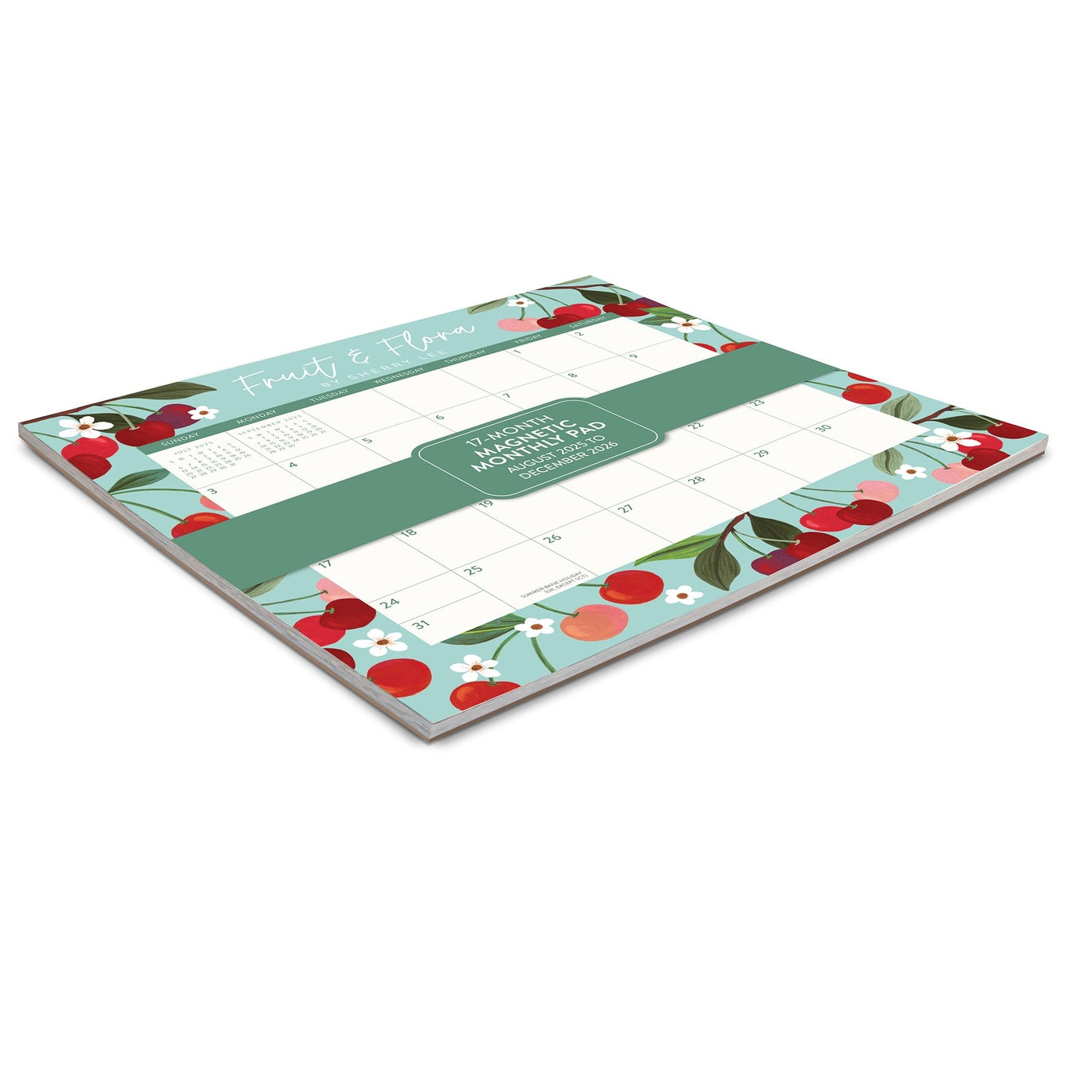 2026 Fruit & Flora - 17-Month Monthly Magnetic Pad Calendar