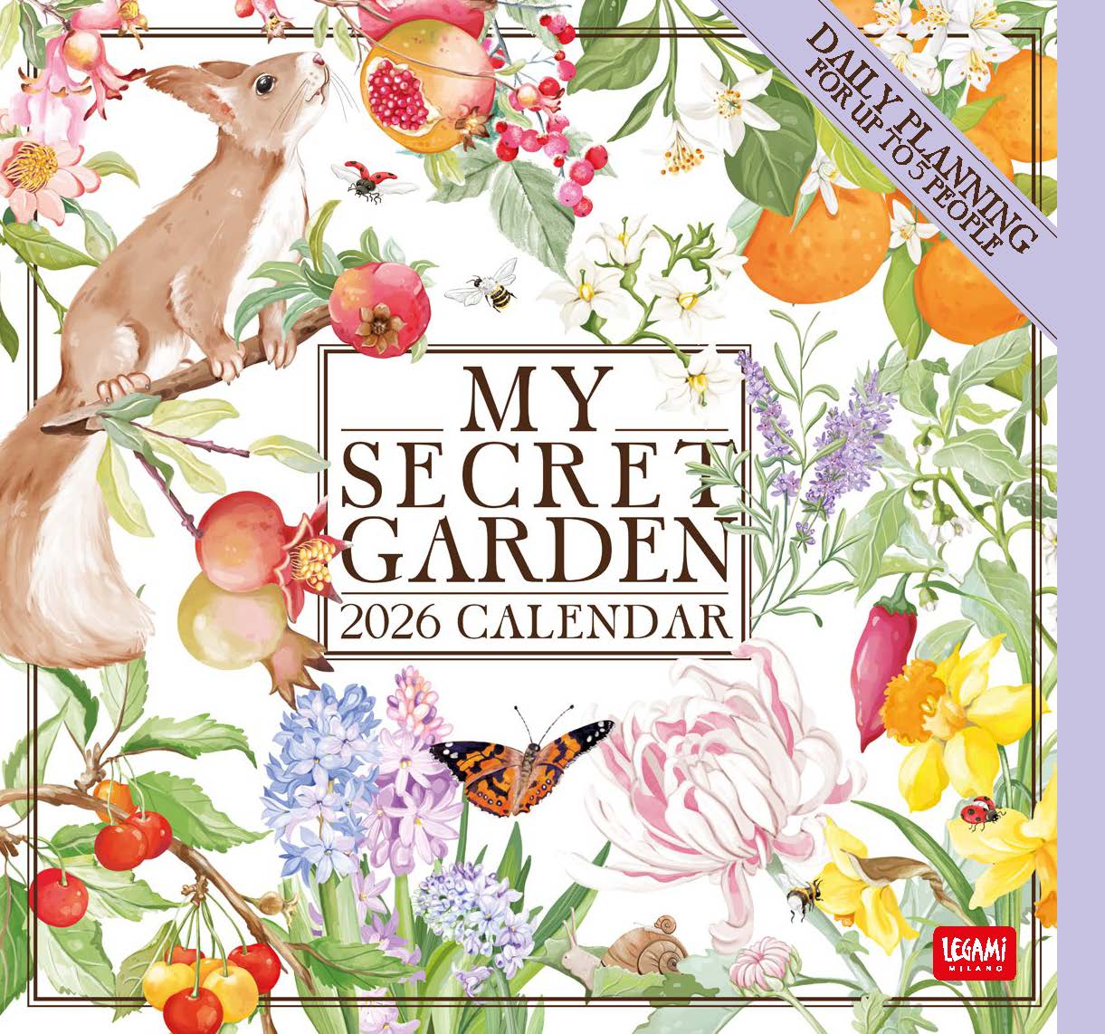 2026 My Secret Garden - Square Wall Calendar