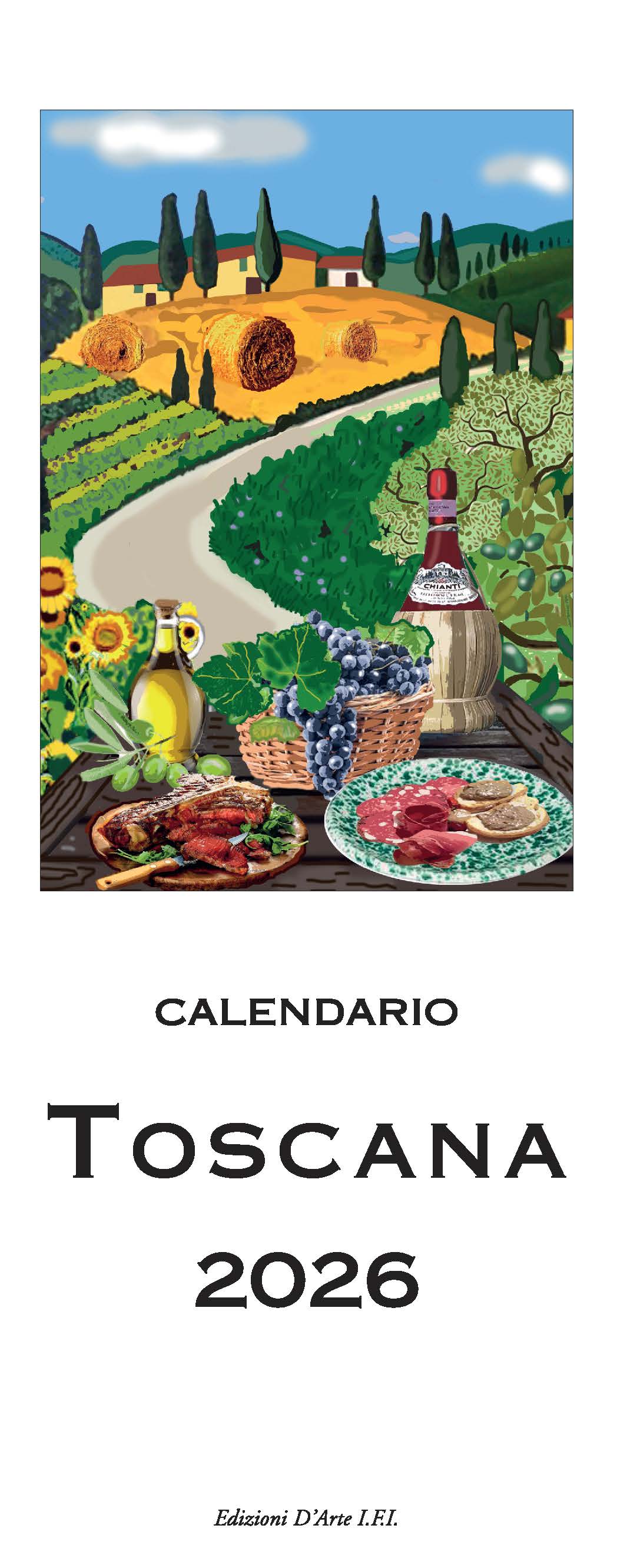 2026 Toscana - Slim Wall Calendar