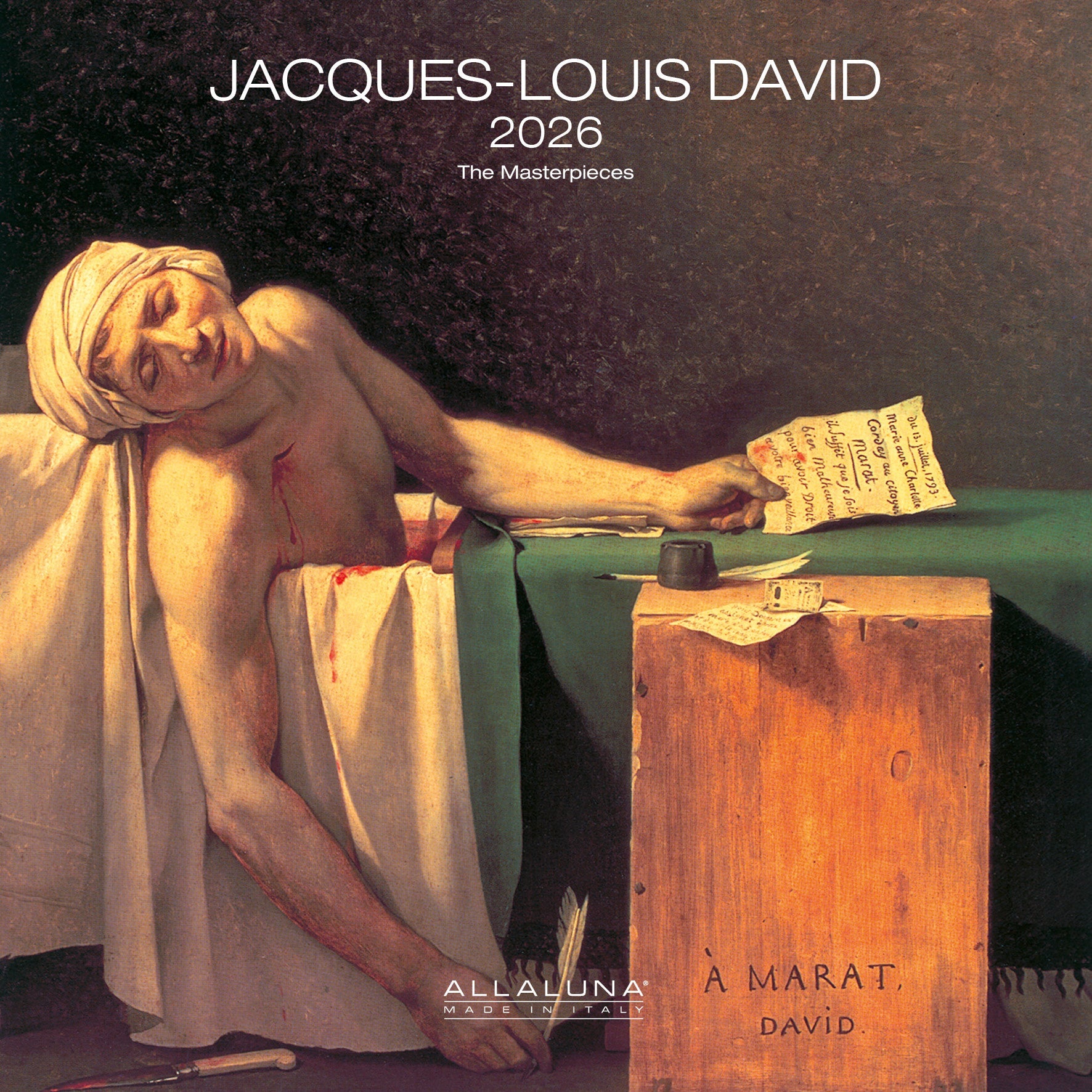 2026 Jacques-Louis David - Square Wall Calendar