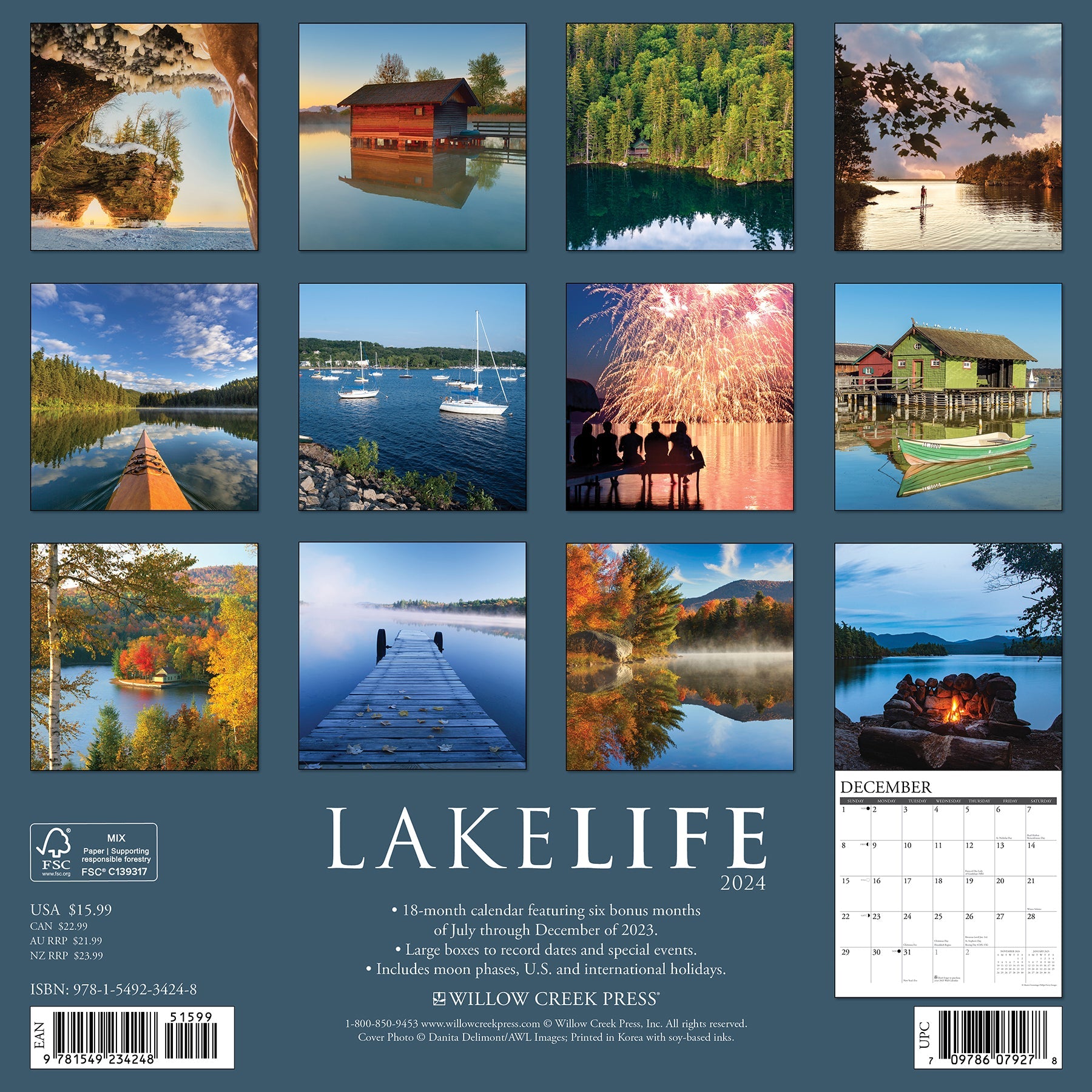 2024 LakeLife - Square Wall Calendar