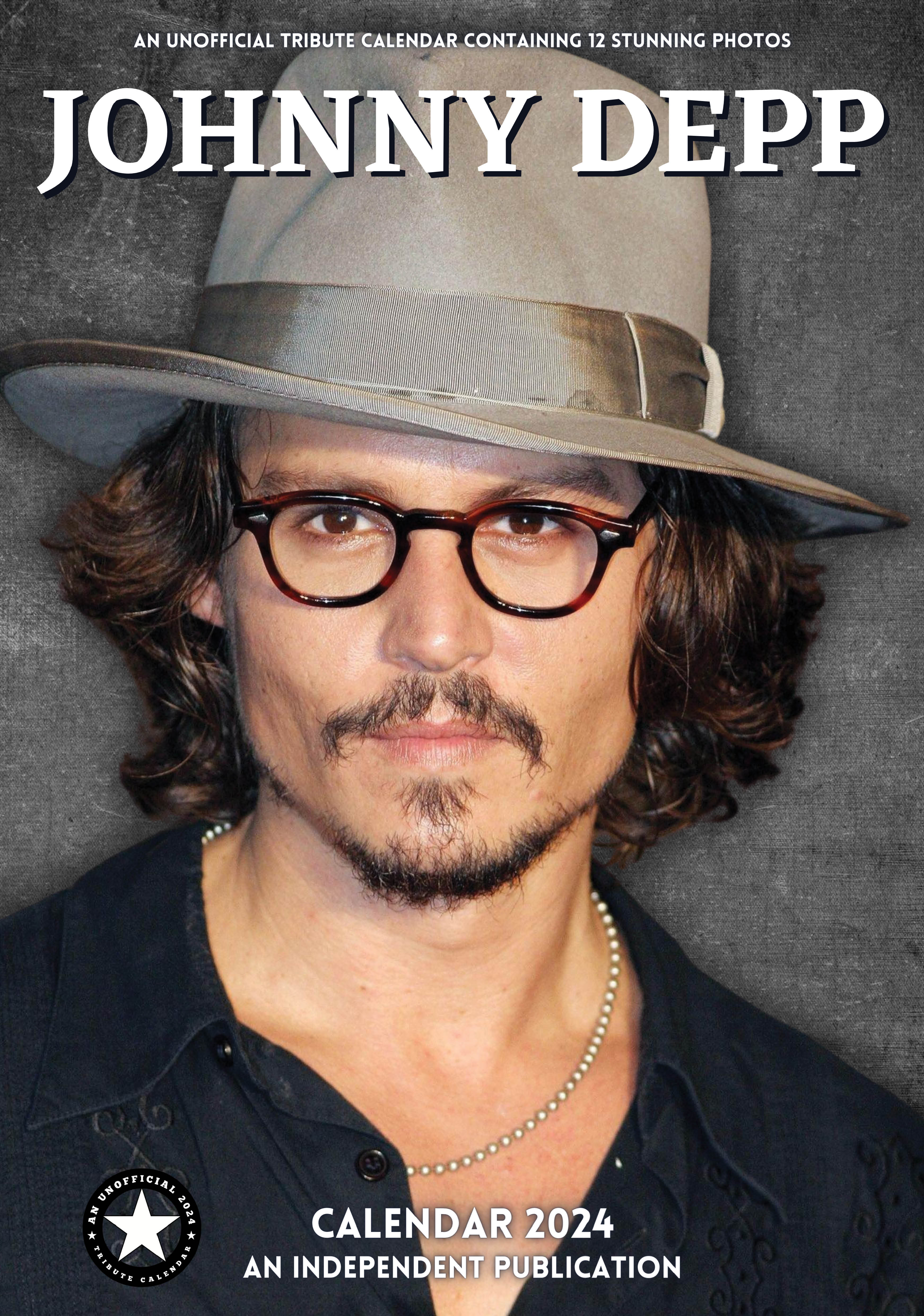 2024 Johnny Depp A3 Wall Calendar Hollywood Idols Calendars by