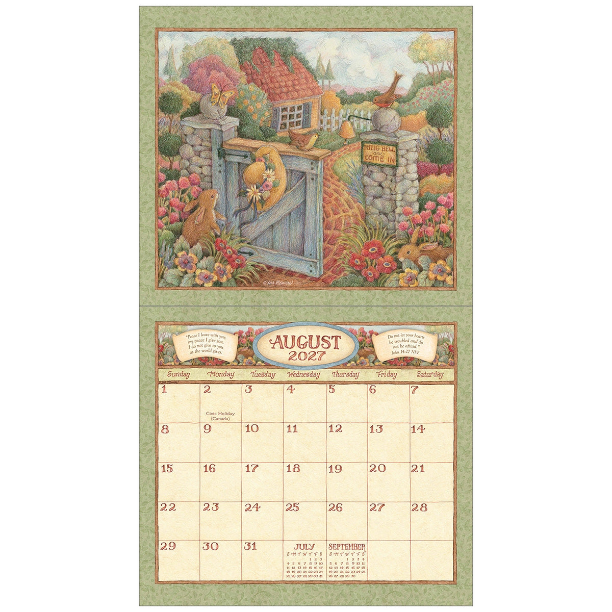 2027 Faithful Moments - Scripture - Deluxe Wall Calendar