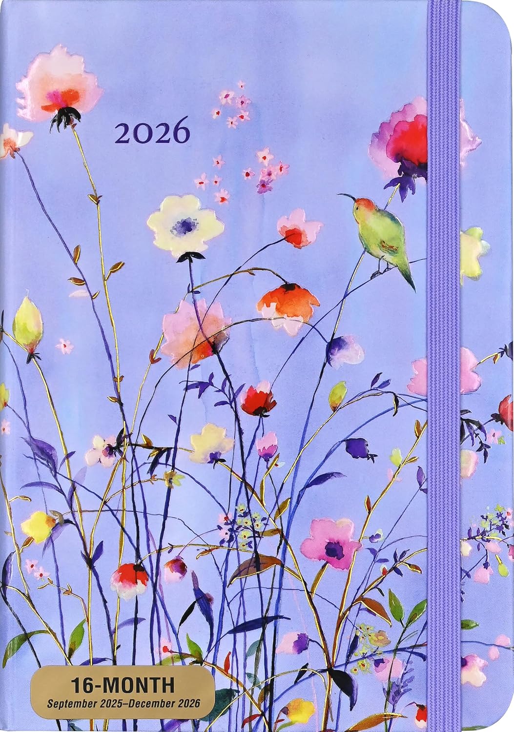 2026 Lavender Wildflowers - Weekly Diary/Planner