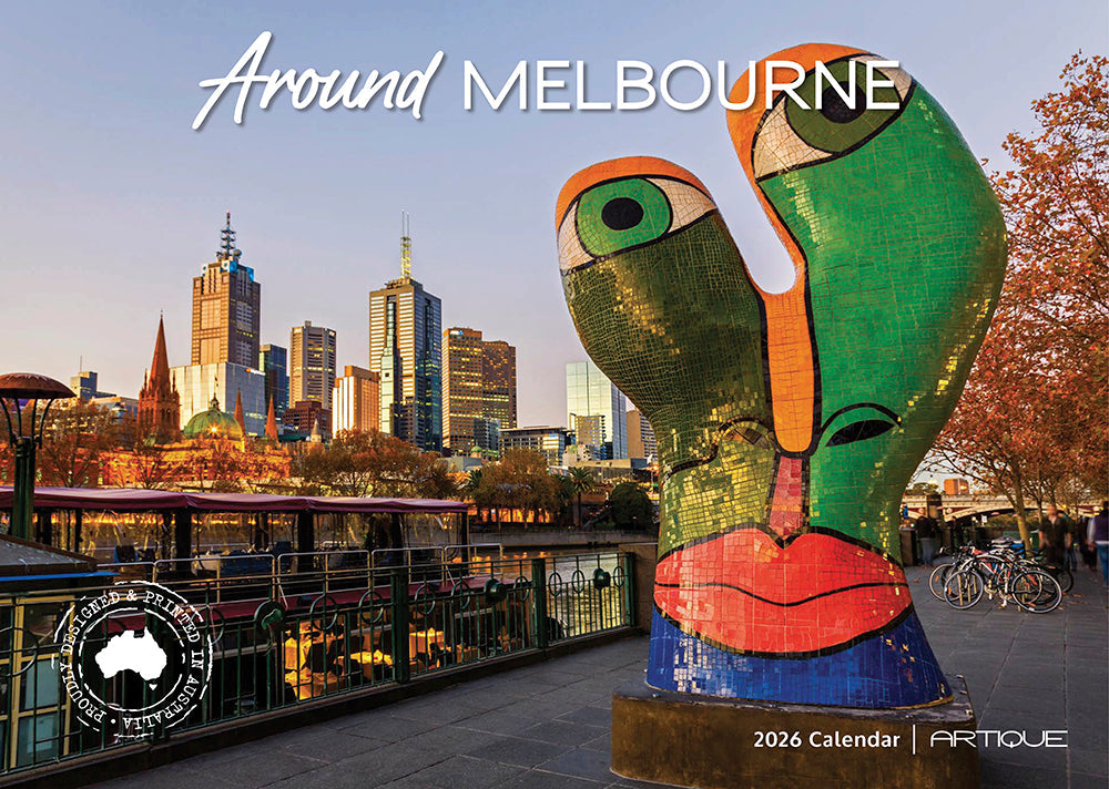 2026 Around Melbourne - Horizontal Wall Calendar