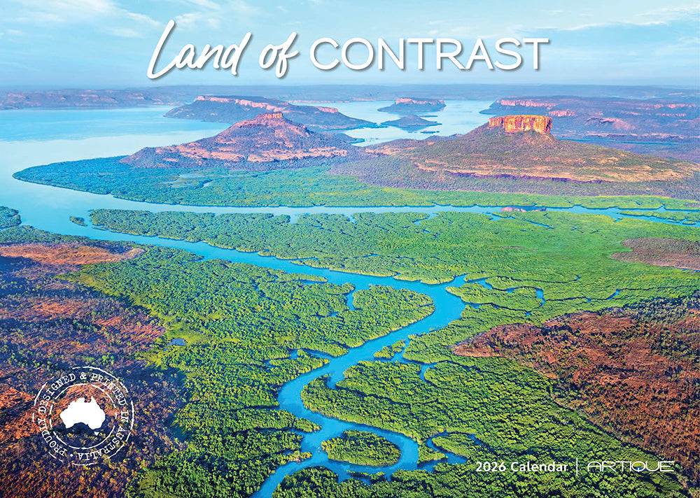 2026 Australia Land of Contrast - Horizontal Wall Calendar