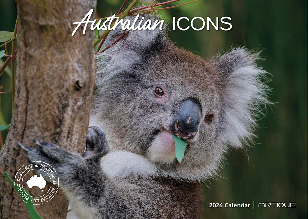 2026 Australian Icons - Horizontal Wall Calendar