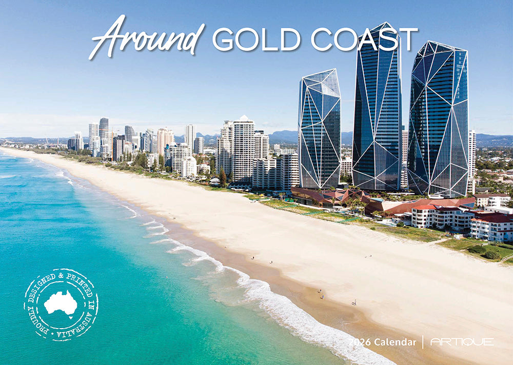 2026 Around Gold Coast Horizontal Wall Calendar