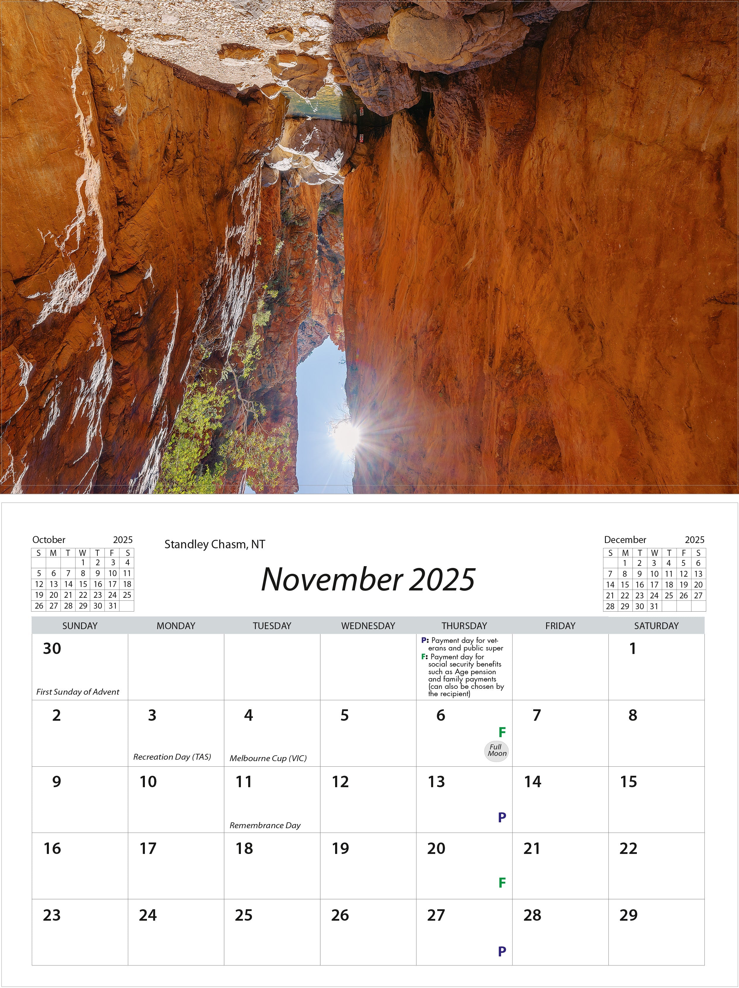 2026 Australian Inspirations - Desk Easel Calendar