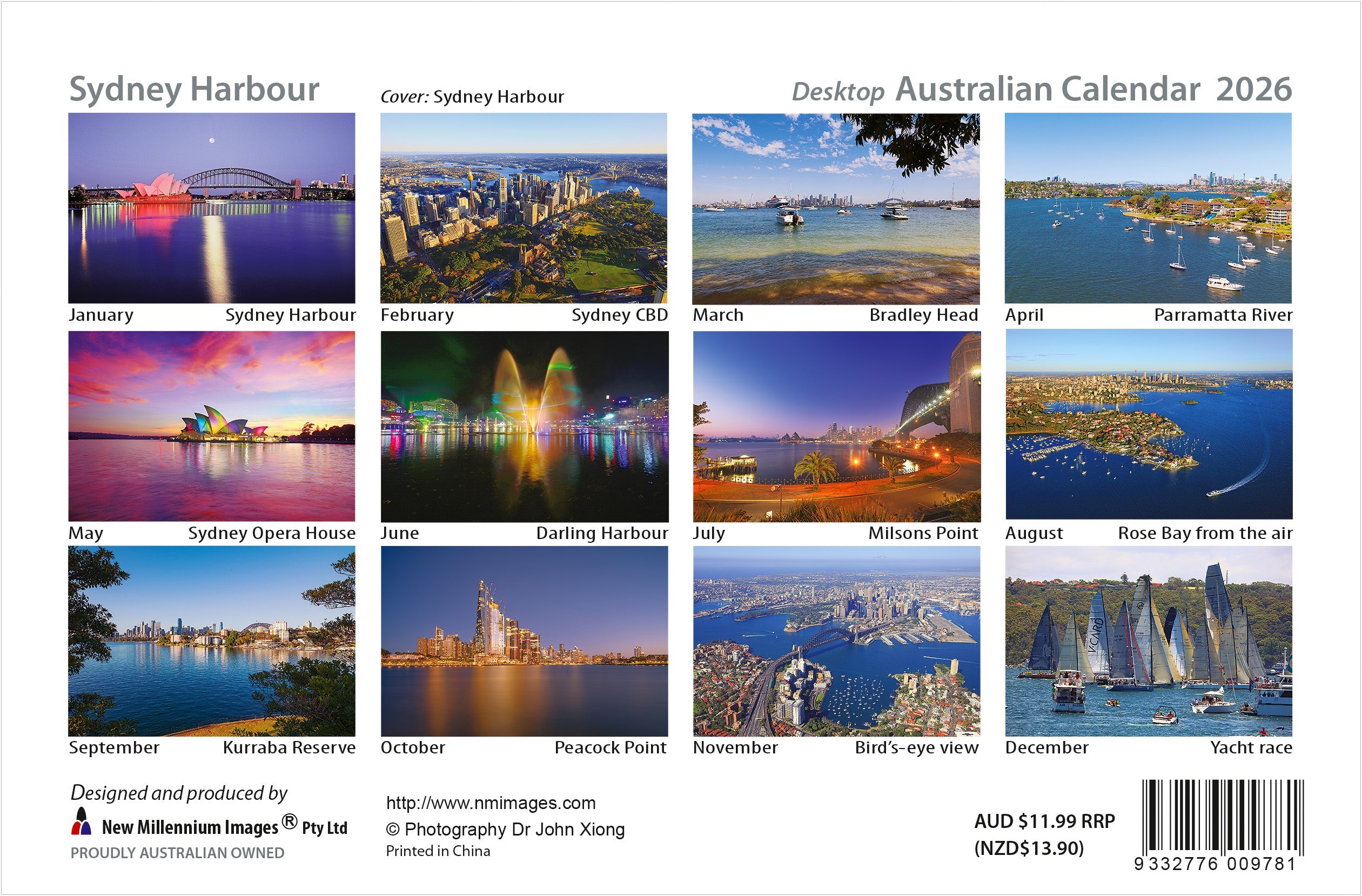 2026 Sydney Harbour - Desk Easel Calendar