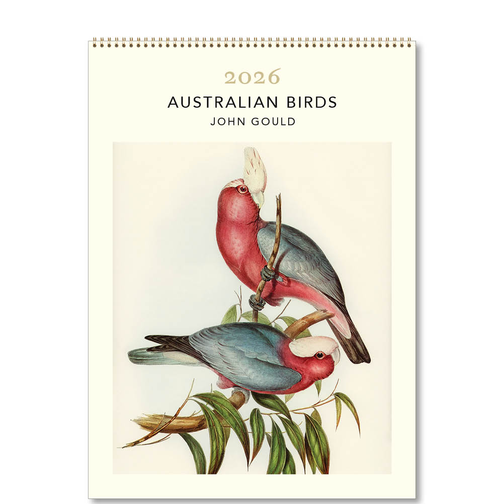2026 Australian Birds - John Gould - Deluxe Wall Calendar