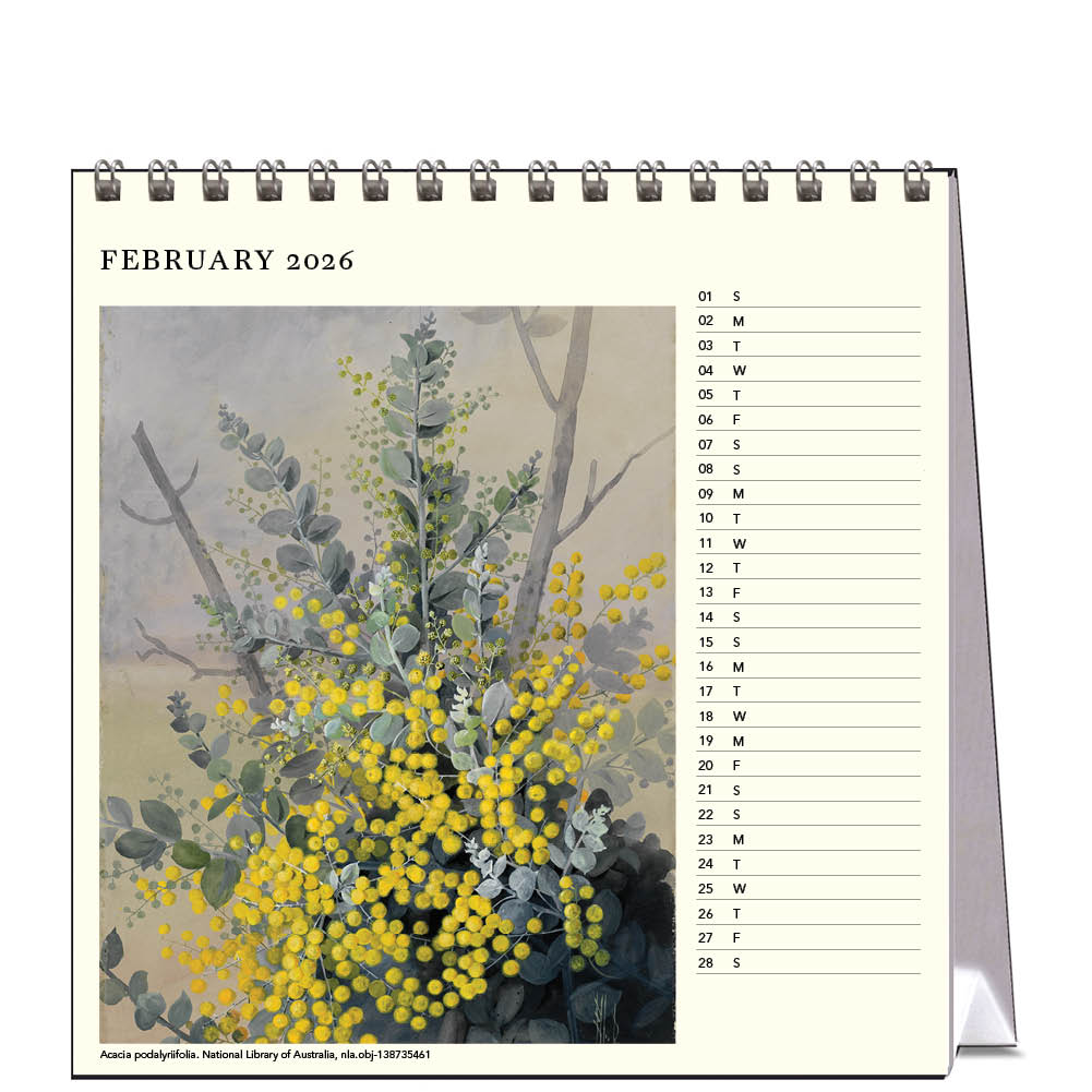 2026 Ellis Rowan Flowers - Australian Artist - Desk Easel Calendar