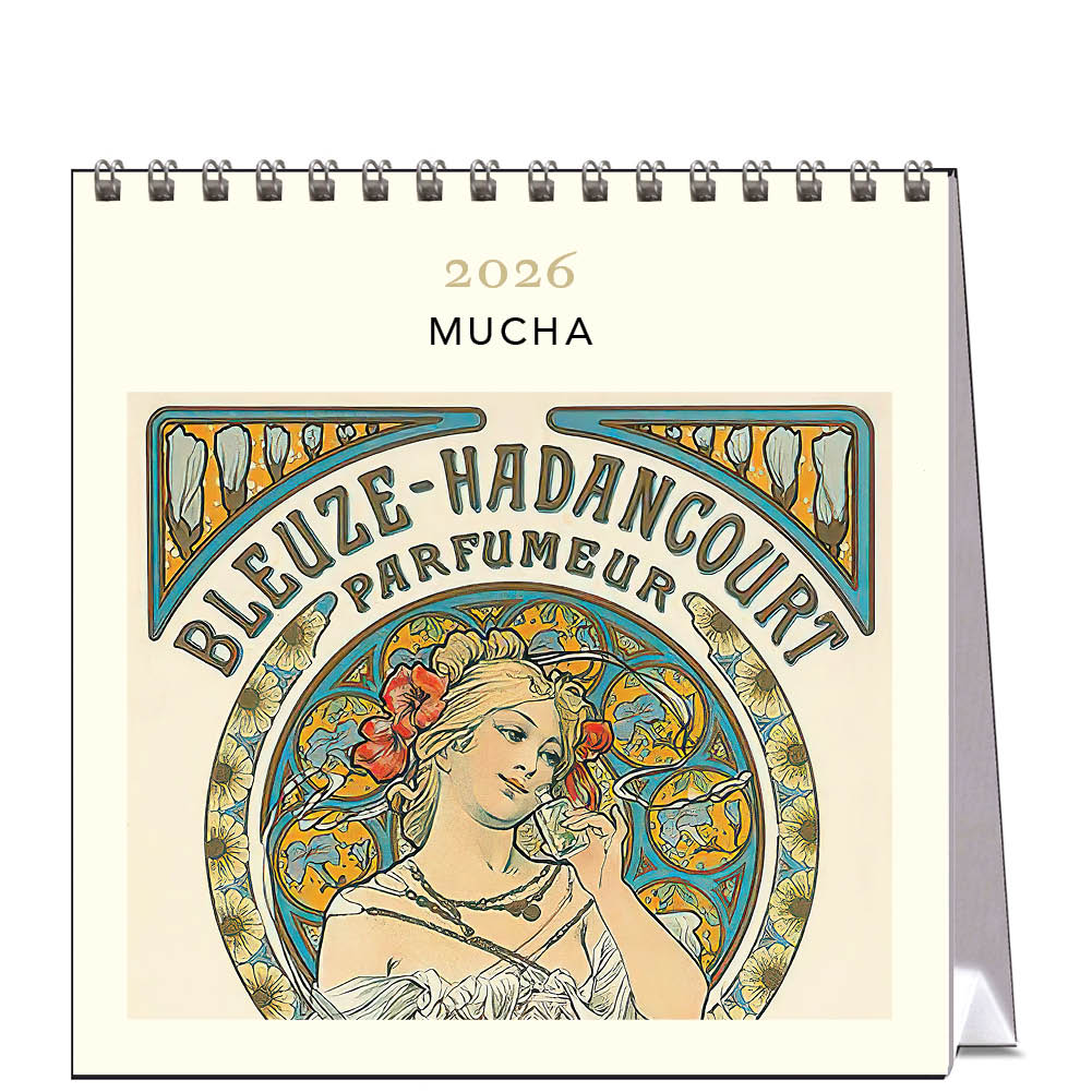 2026 Mucha - Desk Easel Calendar