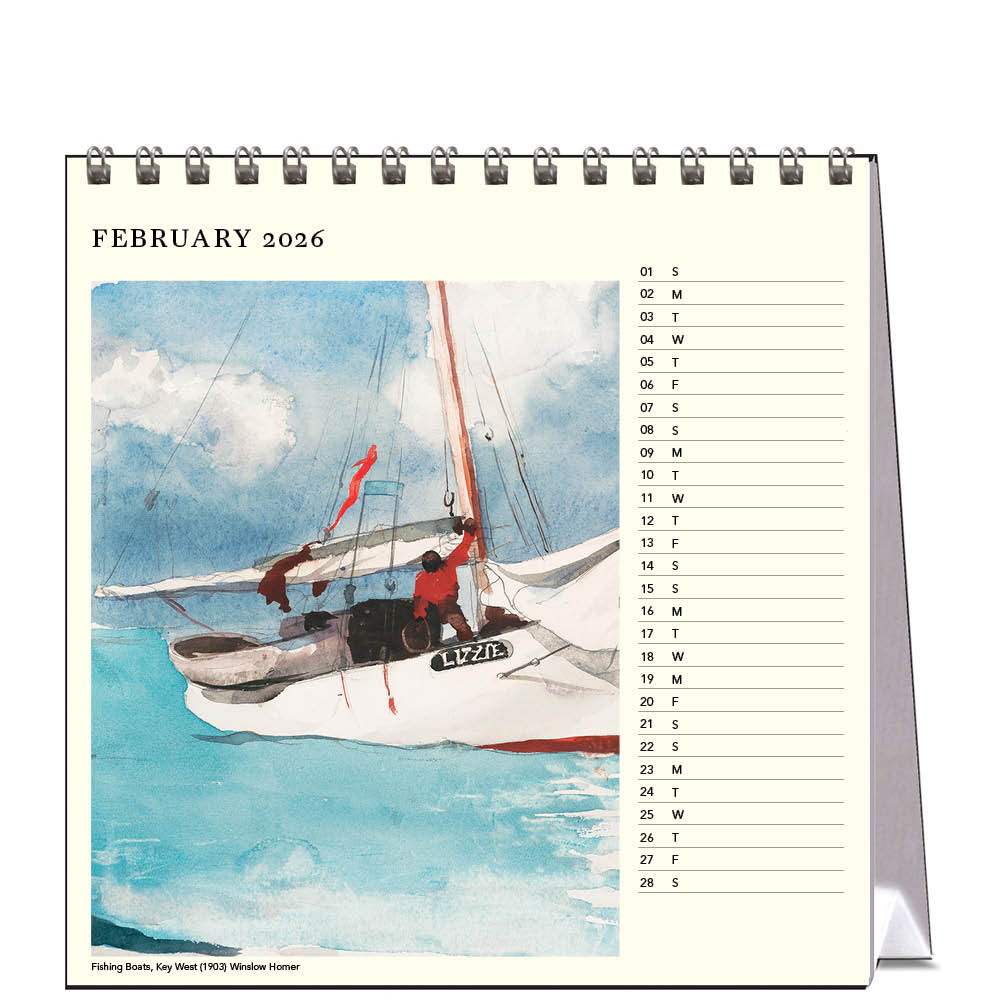 2026 Boats - Desk Easel Calendar