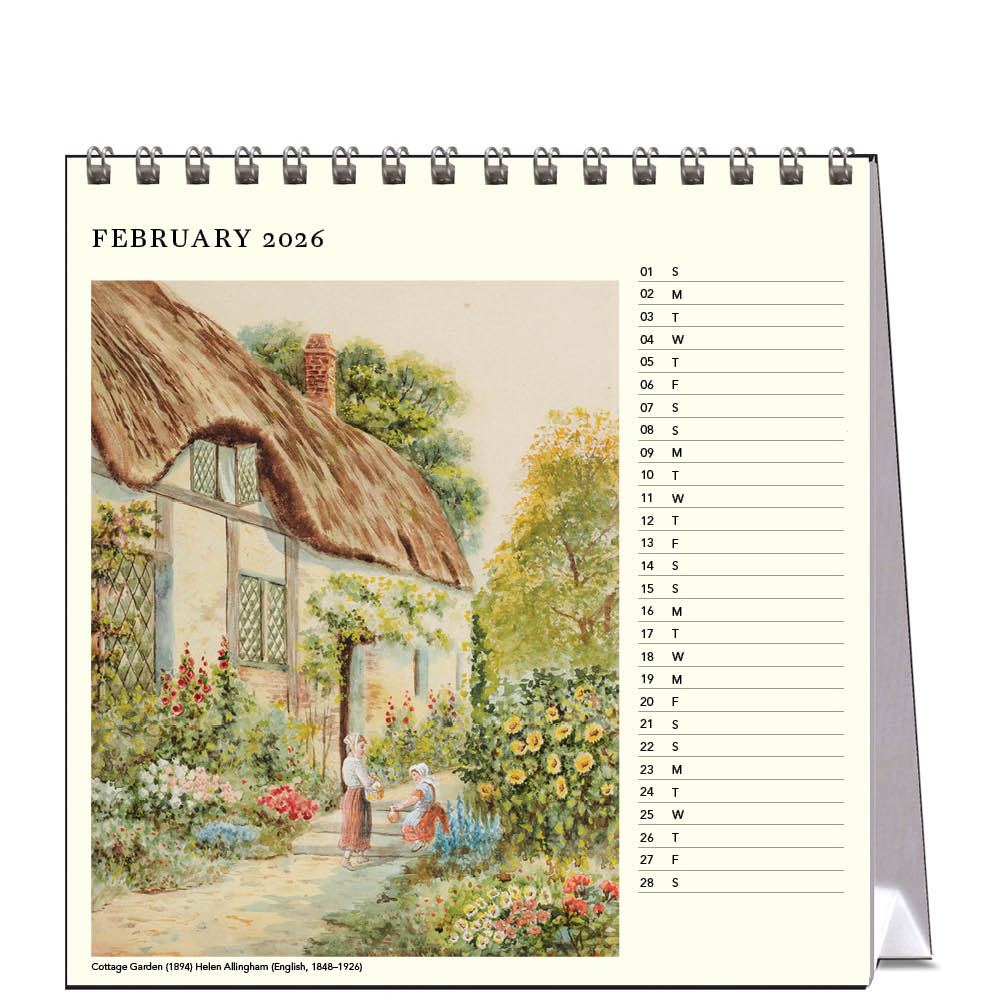 2026 Cottage Gardens - Desk Easel Calendar