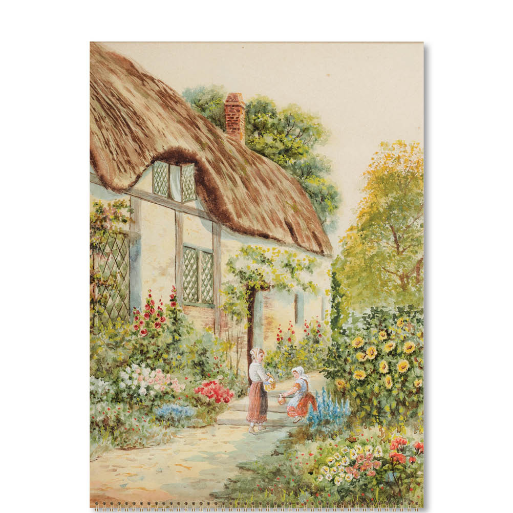 2026 Cottage Gardens - Deluxe Wall Calendar