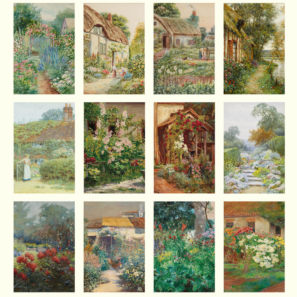 2026 Cottage Gardens - Deluxe Wall Calendar