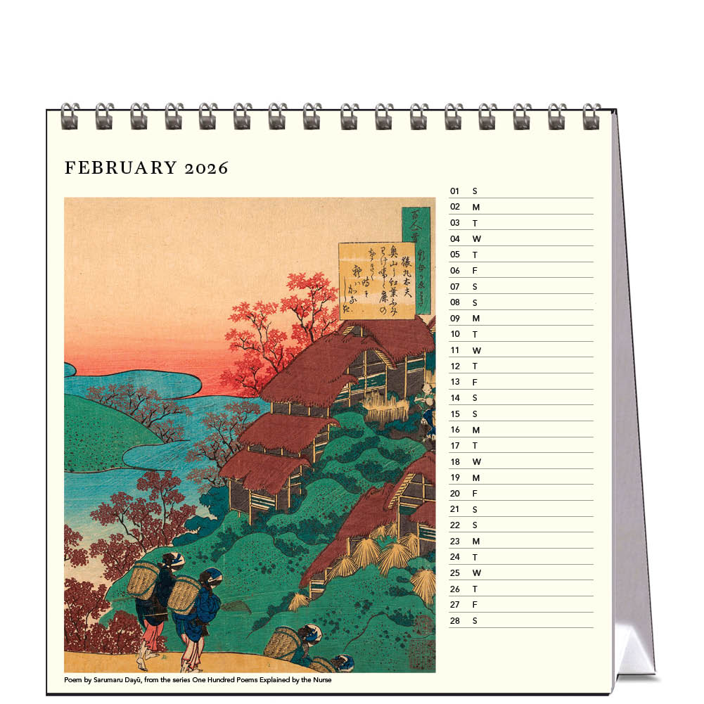 2026 Hokusai - Desk Easel Calendar