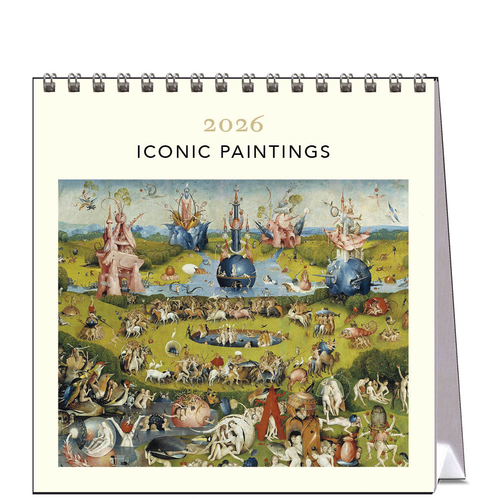 2026 Iconic Paintings - Desk Easel Calendar