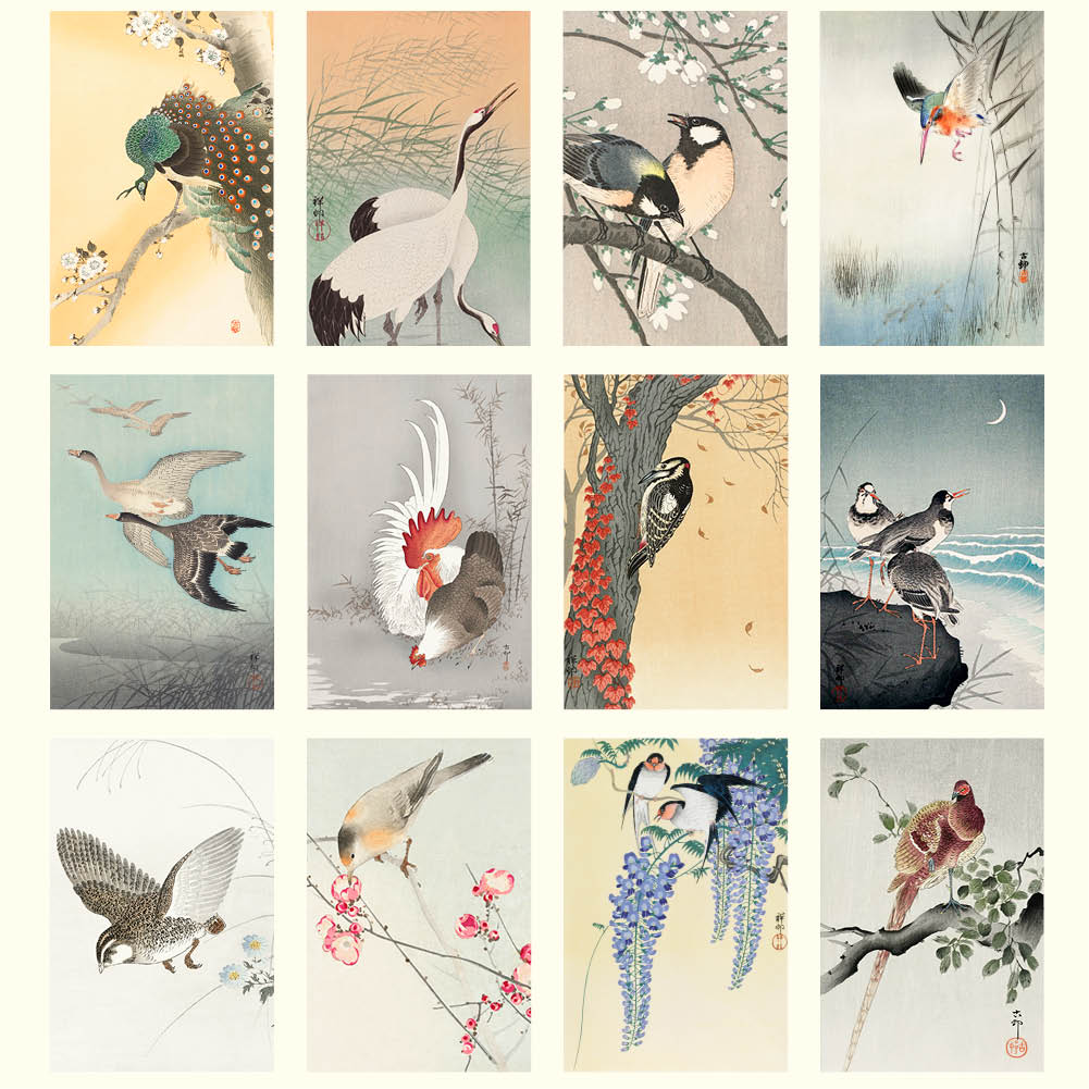 2026 Japanese Birds - Deluxe Wall Calendar