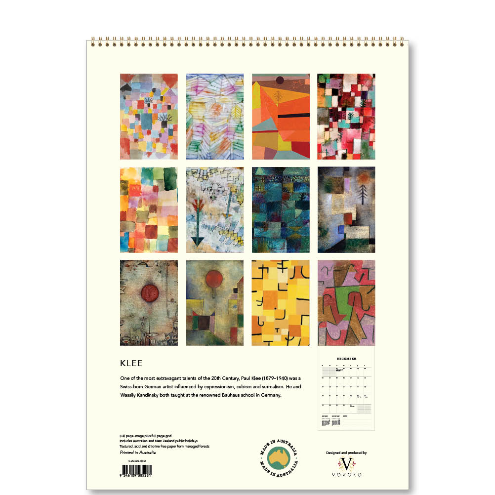2026 Klee - Deluxe Wall Calendar