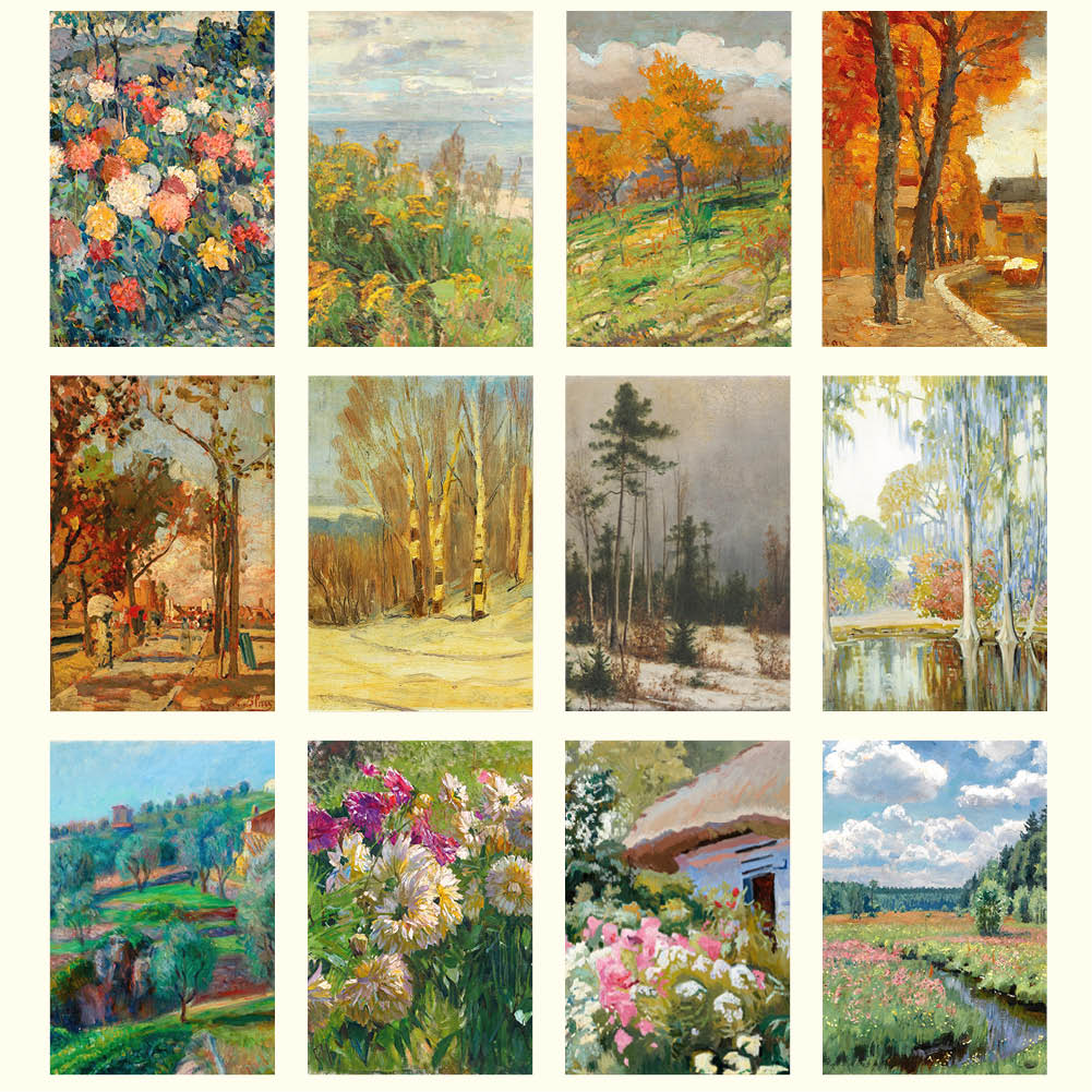 2026 Seasonal Gardens - Deluxe Wall Calendar