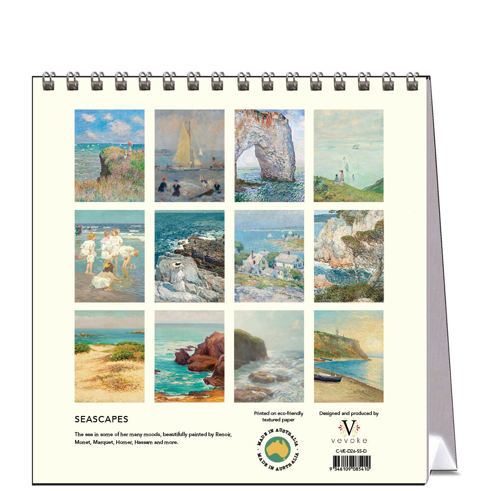 2026 Seascapes - Desk Easel Calendar