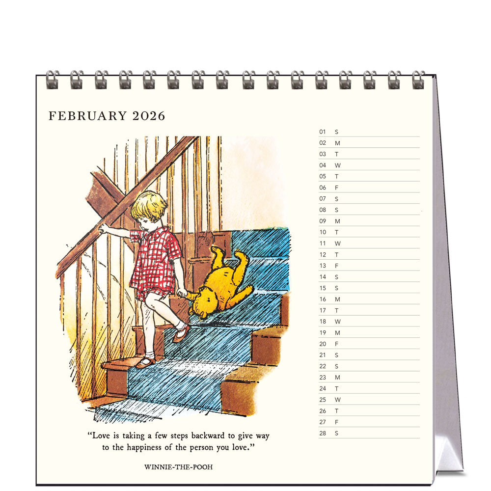 2026 Winnie the Pooh - Desk Easel Calendar