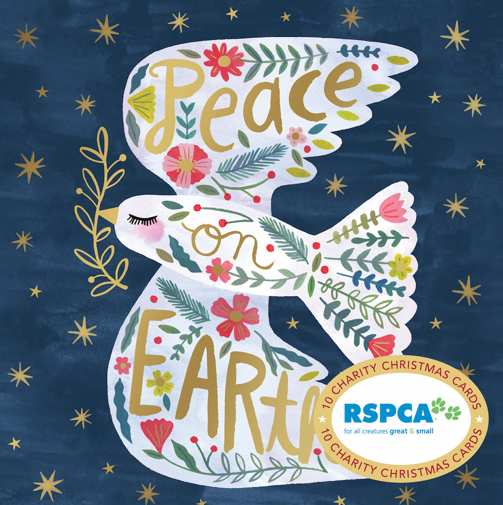 RSPCA - Peace On Earth - 10 Charity Christmas Cards Pack