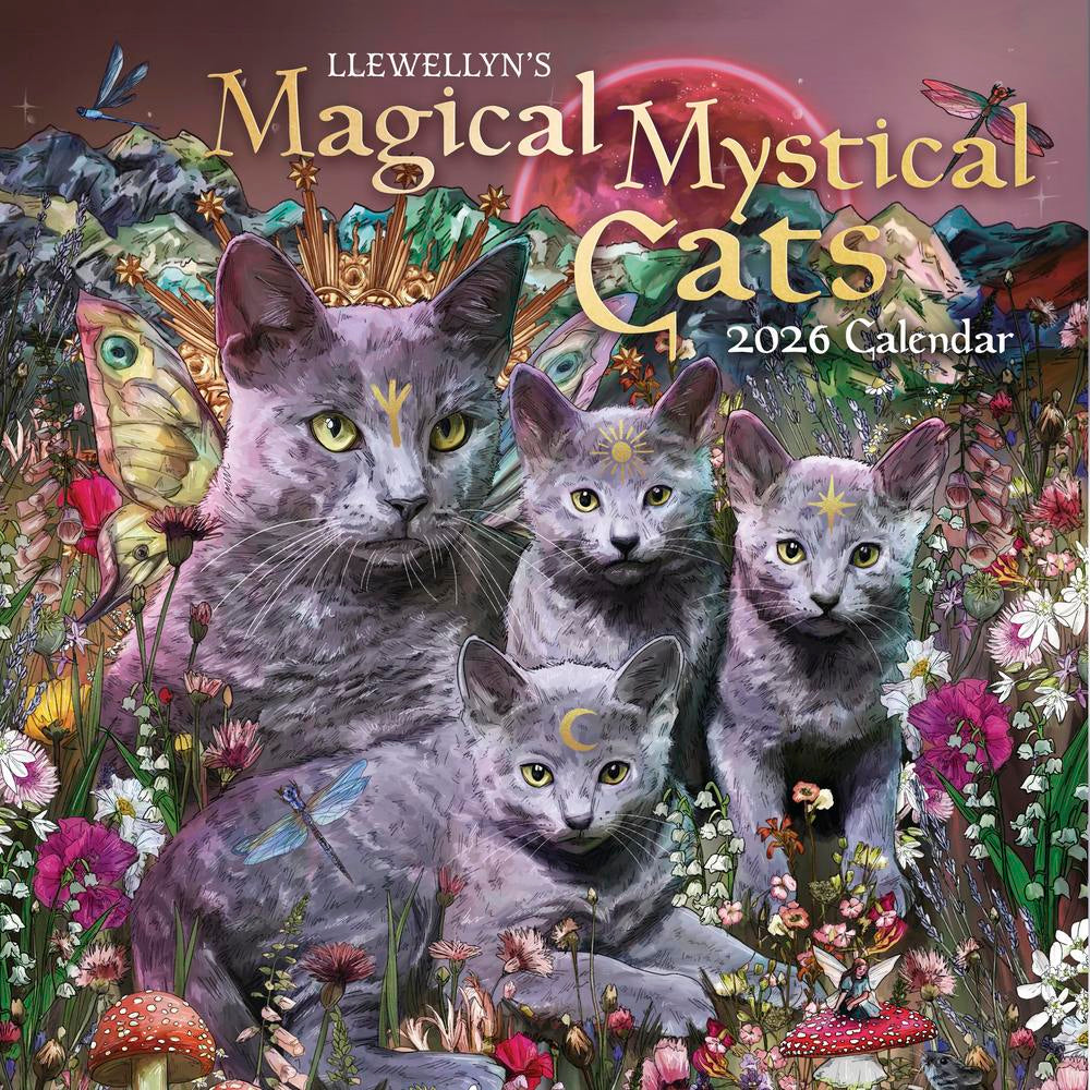 2026 Llewellyn's Magical Mystical Cats - Square Wall Calendar