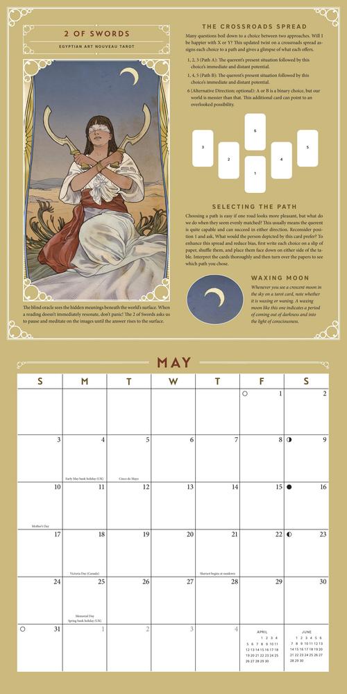 2026 Llewellyn's Tarot - Square Wall Calendar