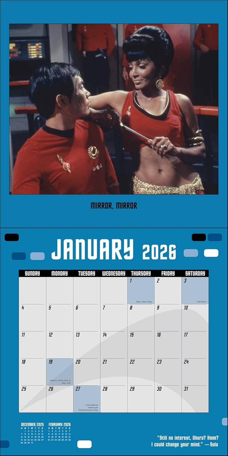 2026 Star Trek The Original Series - Square Wall Calendar