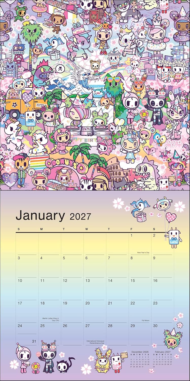 2027 Tokidoki - Square Wall Calendar