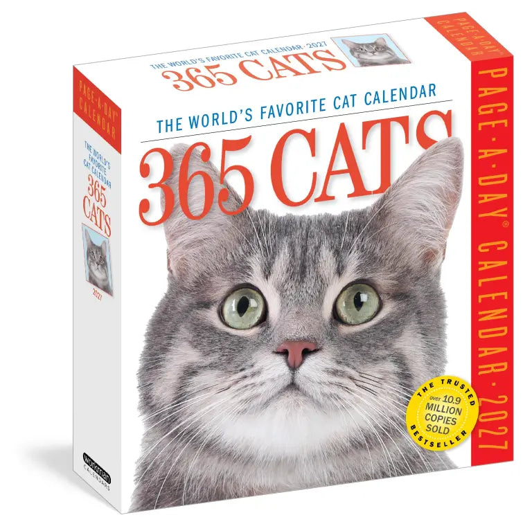 2027 365 Cats - Daily Boxed Page-A-Day Calendar