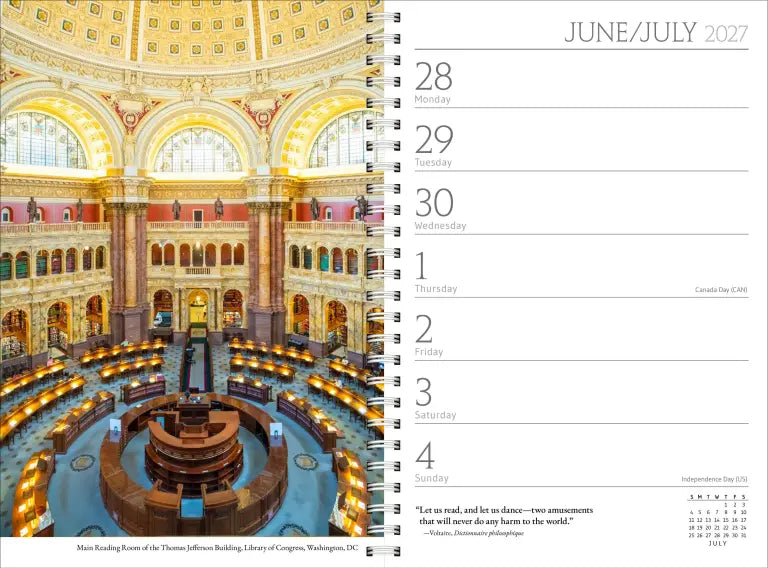2027 Book Lover's Year Engagement - Weekly Diary/Planner