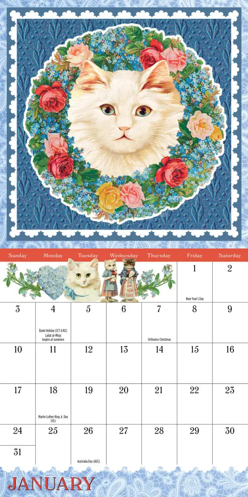 2027 Cynthia Hart's Victoriana Cats - Mini Wall Calendar