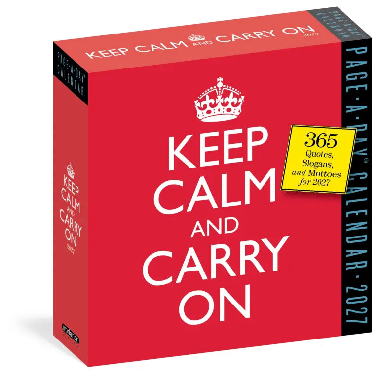 2027 Keep Calm and Carry On - Daily Boxed Page-A-Day Calendar