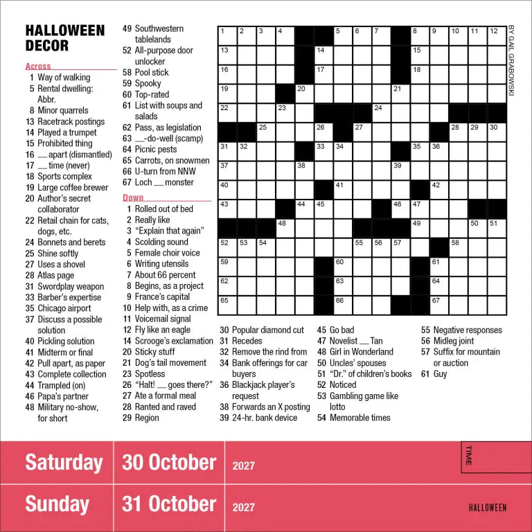 2027 Mensa® 10-Minute Crossword Puzzles - Daily Boxed Page-A-Day Calendar