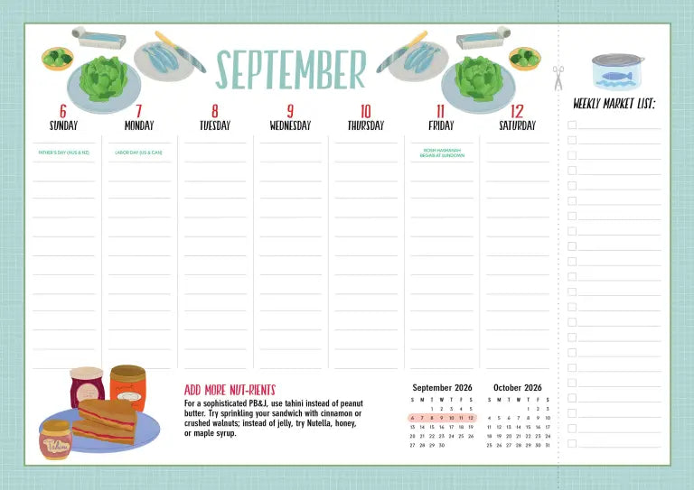2027 Kitchen Companion Page-A-Week® - Magnetic Wall Calendar