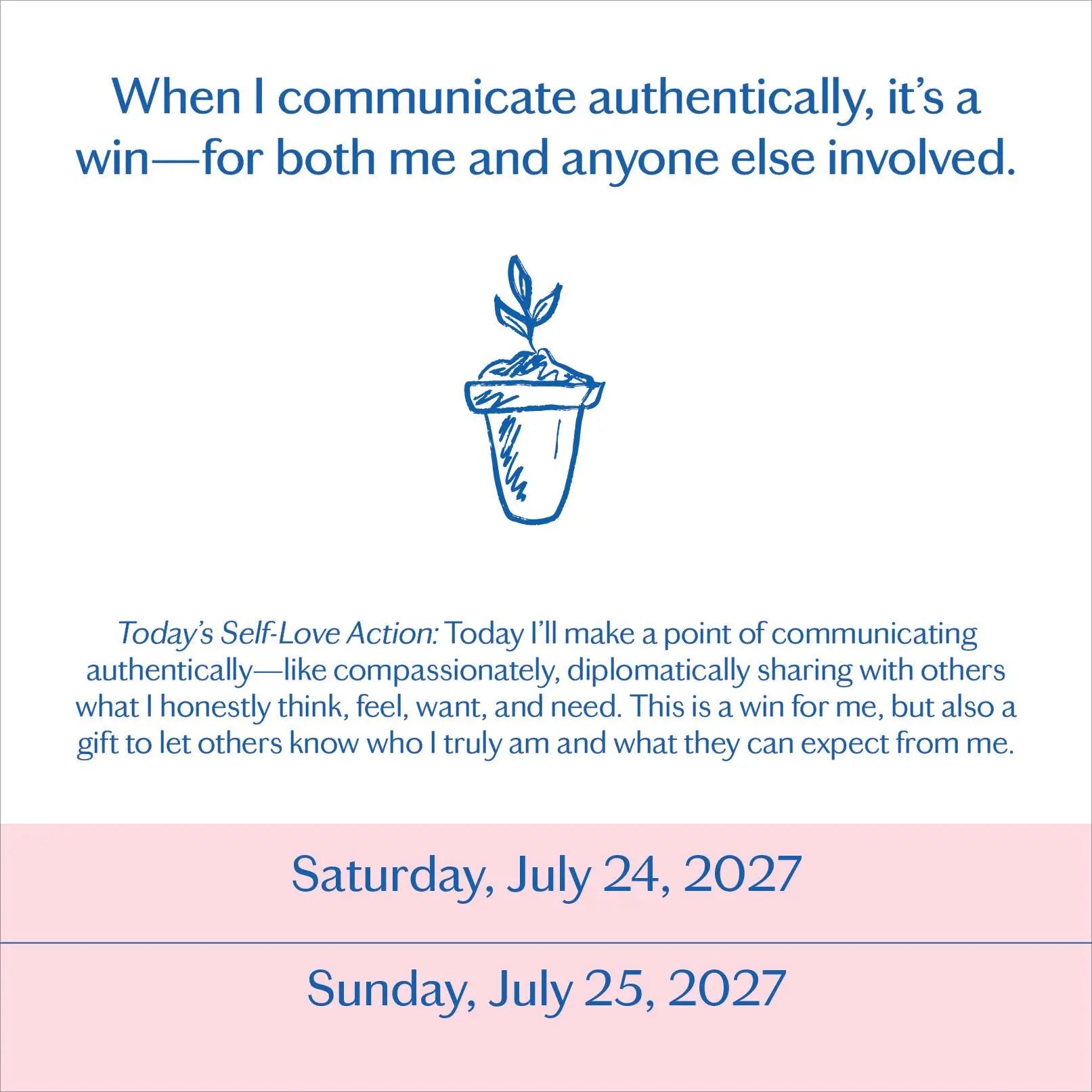 2027 Year of Self-Love - Daily Boxed Page-A-Day Calendar