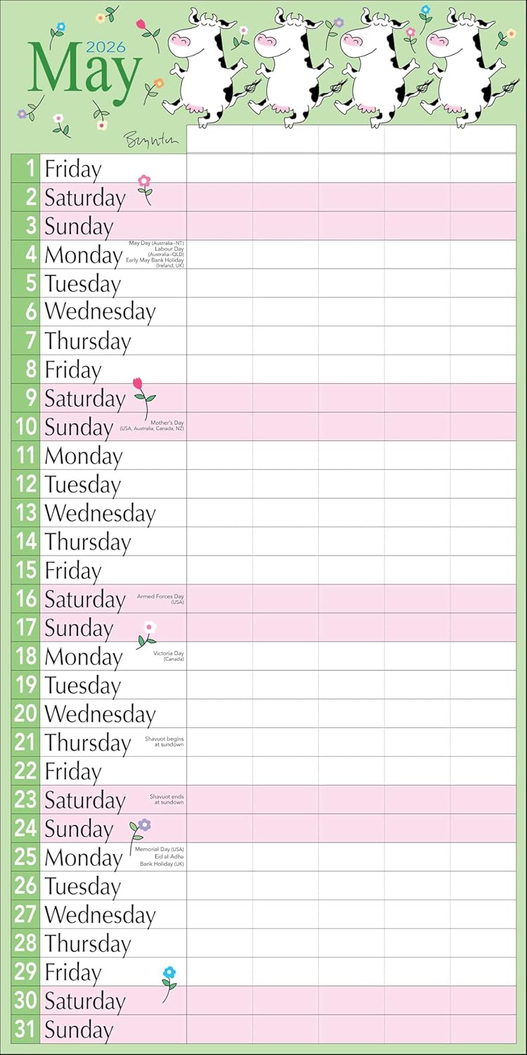 2026 Sandra Boynton: My Family - Square Wall Calendar