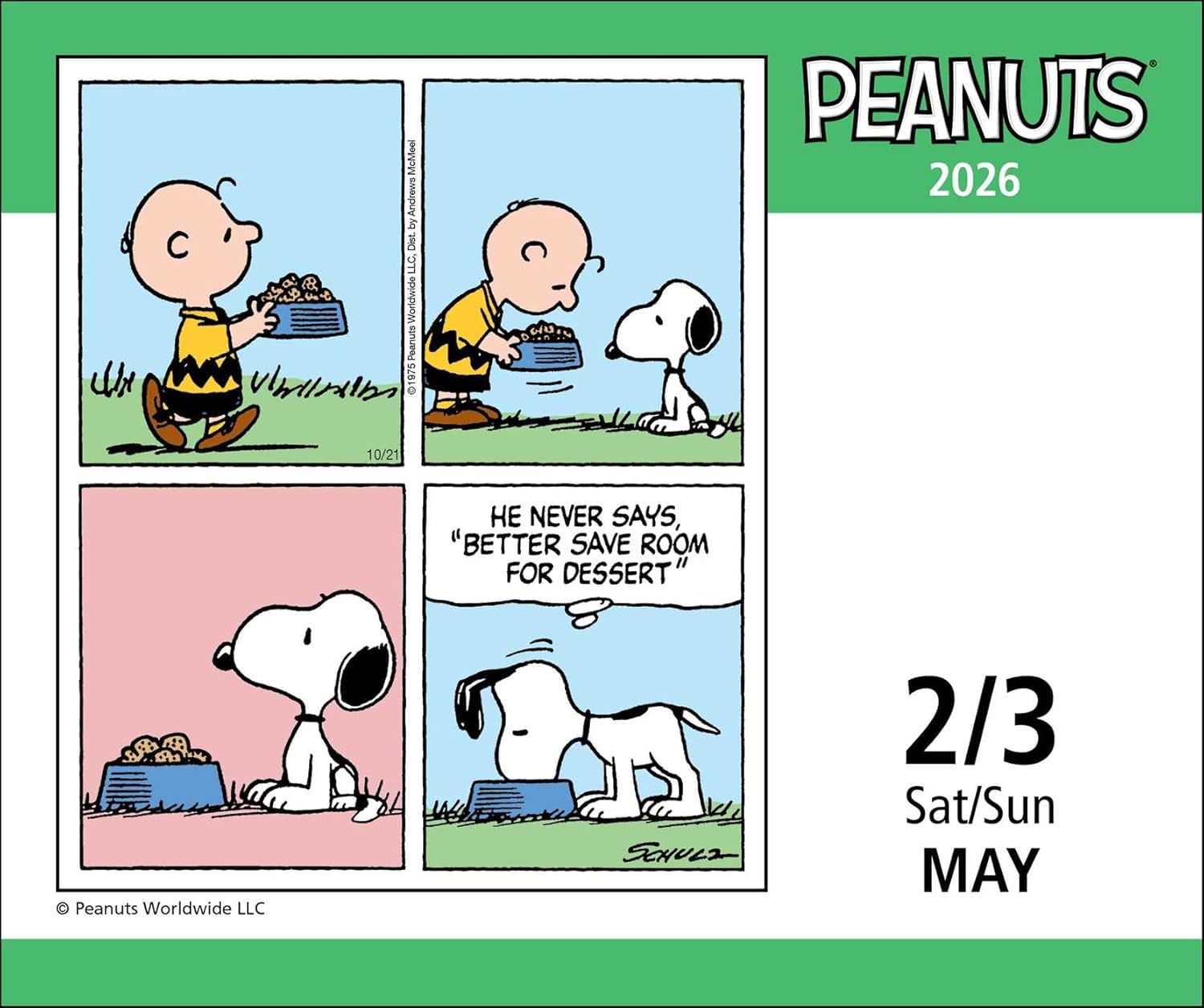 2026 Peanuts - Boxed Page-A-Day