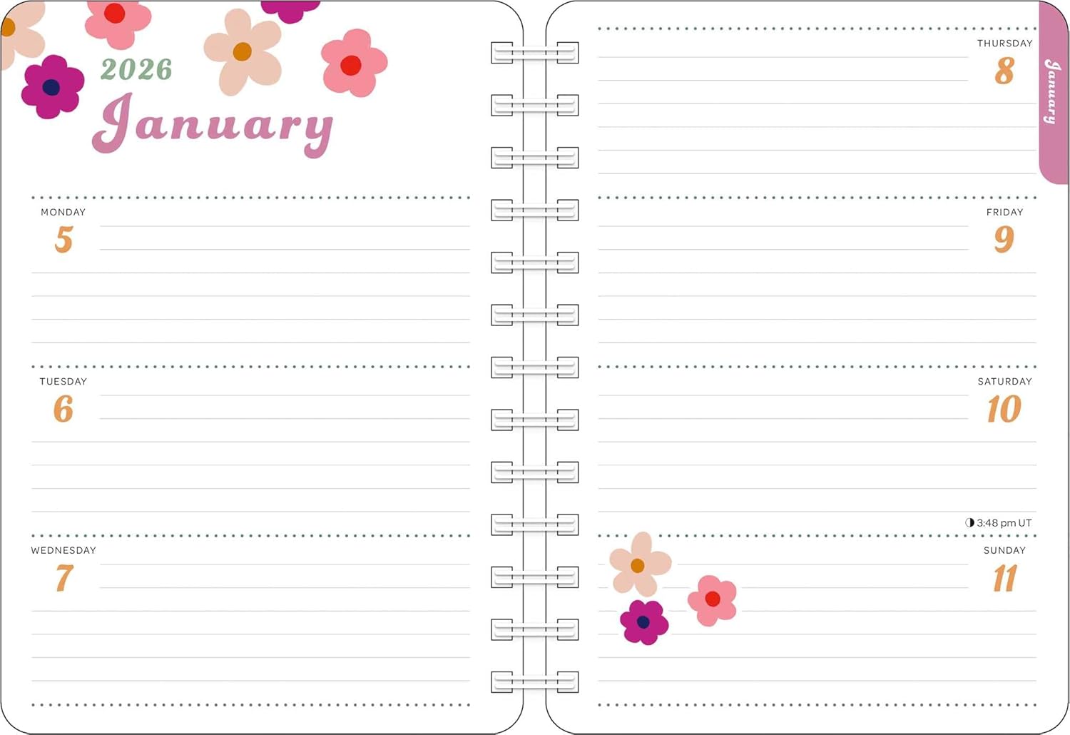 2026 Kira Cyan: It's All About Balance, Baby - Monthly & Weekly Diary/Plannerv