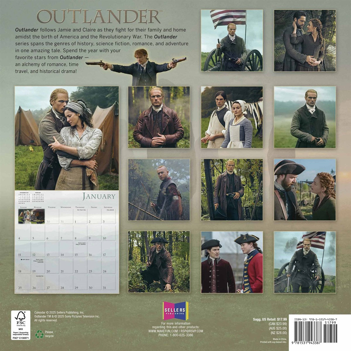2026 Outlander - Square Wall Calendar