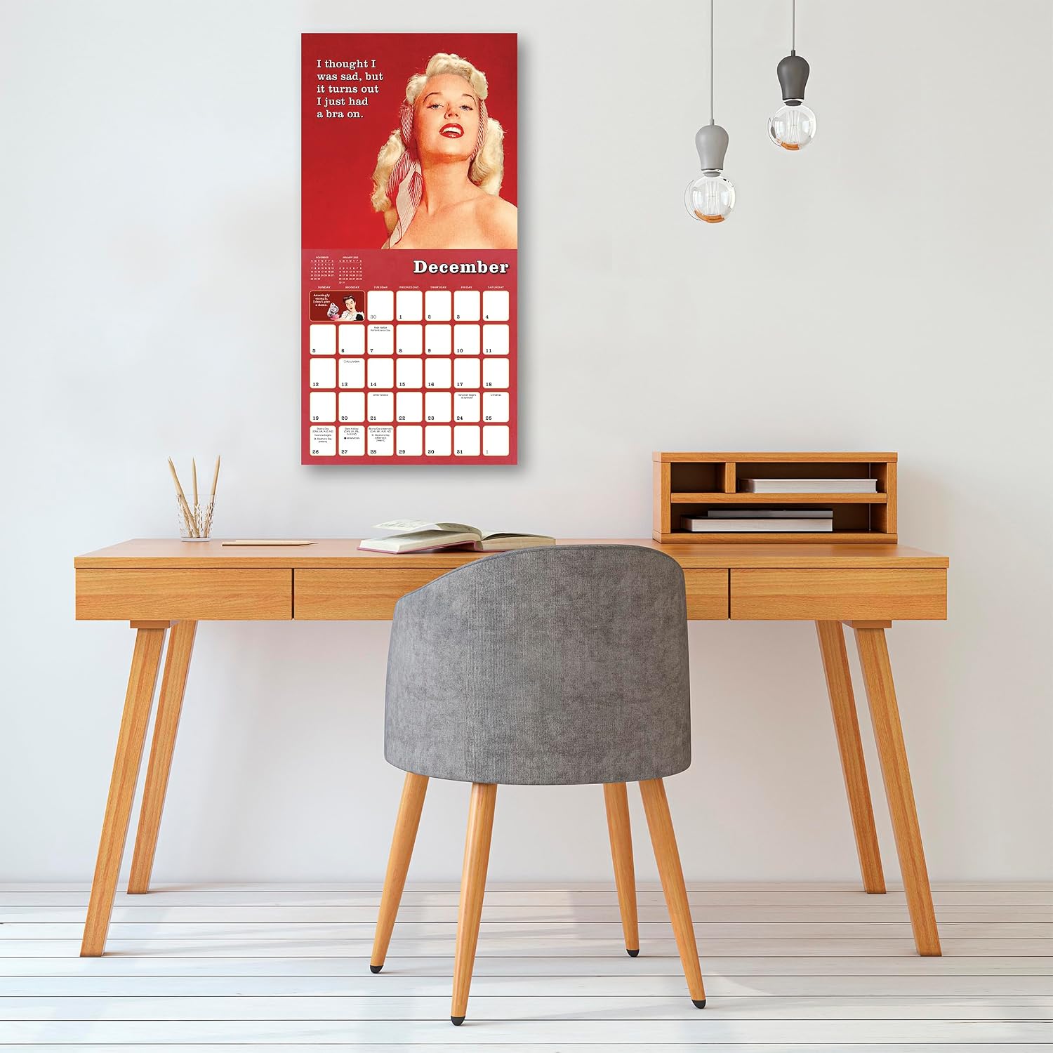 2027 B Word - Square Wall Calendar